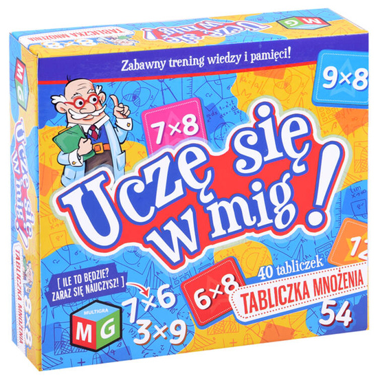 Multigra Gra edukacyjna Tabliczka mnożenia - Uczę się w mig GR0395