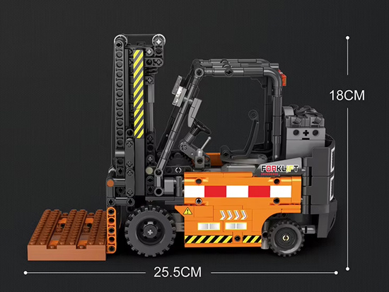 Construction blocks Remote-controlled FORKLIFT, mobile, 722 pieces, ZA5796