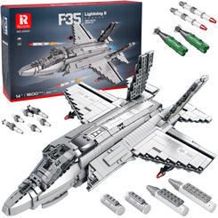 Technical blocks Licensed American fighter plane F-35 Lightning II 1600-piece ZA5799