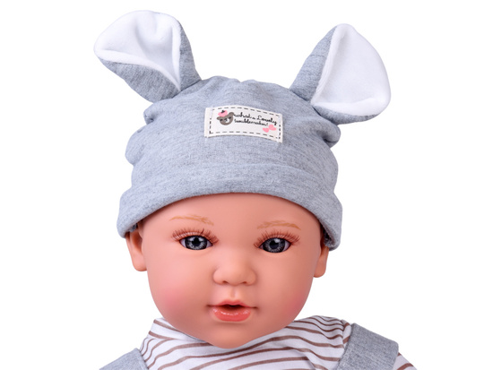 Lalka BOBAS interaktywna 46cm - w niebieskich spodenkach + akcesoria ZA5835