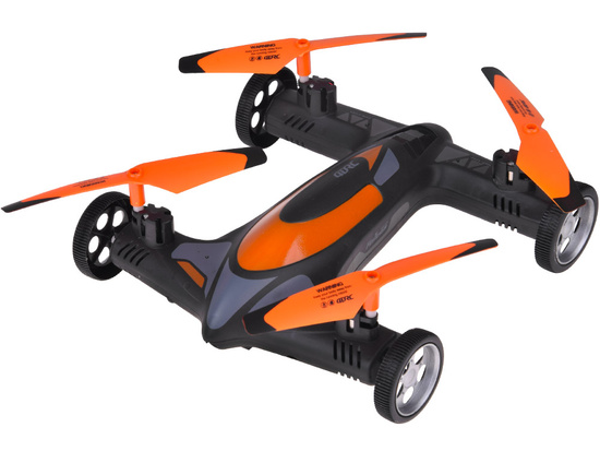 Remote-controlled DRONE Quadcopter with camera 2 in 1 Flying + Driving RC0725 PO
