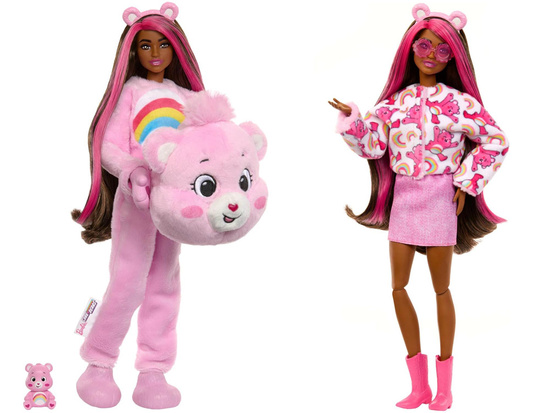 Mattel Barbie Cutie Reveal Care Bears Doll - MERRY HEART ZA6063