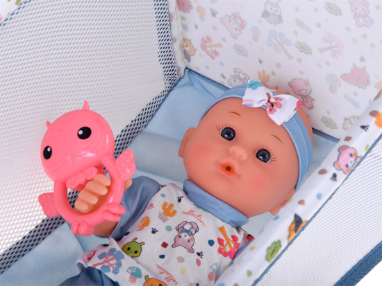 Deluxe Baby Doll Set Stroller Cradle High Chair Accessories 16 pcs ZA5917