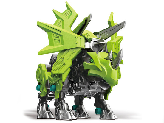 A moving model of the Triceratops robot ZA4371