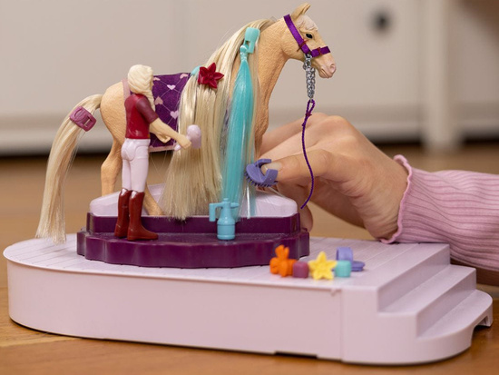 Schleich rotating horse grooming station Sofia horse figurine akc ZA6003