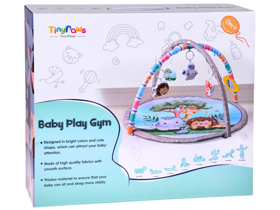 Colorful Educational Play Mat with Animals – Soft and Safe ZA5825
