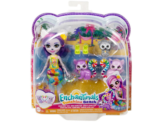 Enchantimals Sunshine Beach Lorinda Lemur doll ZA5440