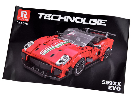 Technical blocks Supersport car RED spoiler 413 pieces ZA5261