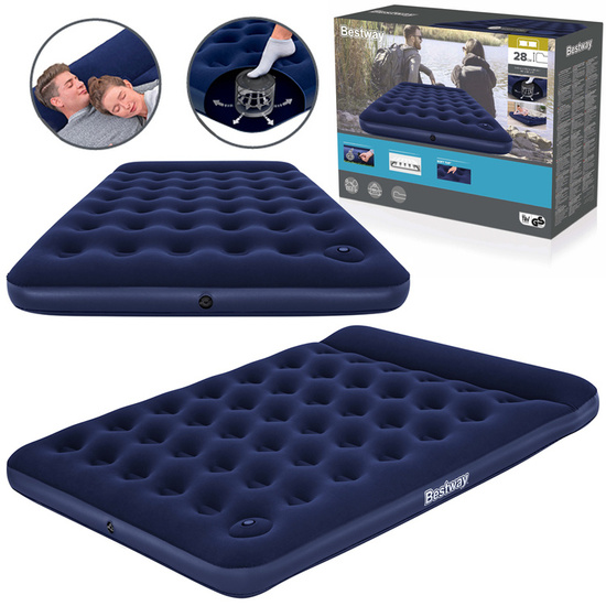 Bestway 2-person camping mattress 203x152 - built-in foot pump 67226