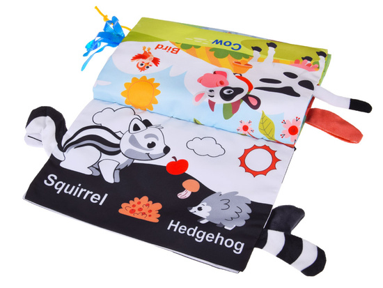 Foldable sensory toy with mirror + contrast book ZA5829
