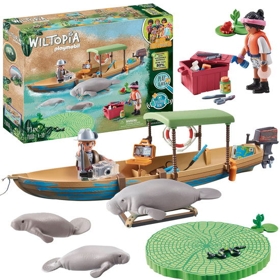 Klocki Playmobil 71010 Wycieczka łodzią -Wiltopia. Zestaw 71 elem. ZA5997