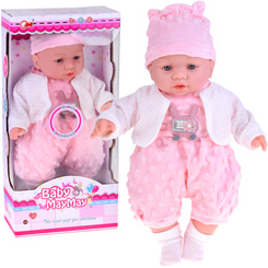 Interactive soft baby doll babbles and laughs 40 cm ZA5836
