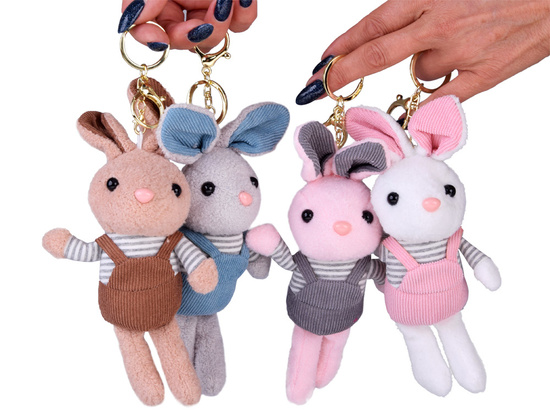 Rabbit in shorts keychain Plush mascot pendant ZA4775