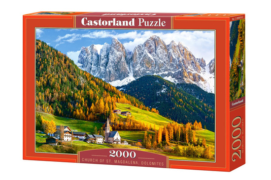 Puzzle 2000 pcs. Church of St. Magdalena, Dolomites