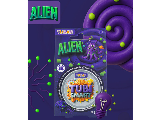 Tubi Smart sensory clay Alien stretches, shoots, bounces ZA6130