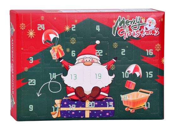 Christmas ADVENT CALENDAR - plush animals pendants ZA5857