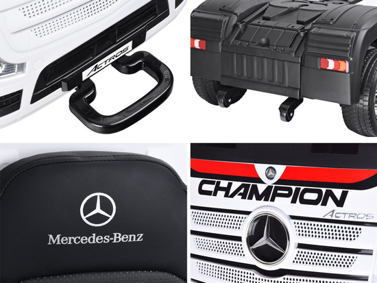 The car is powered by a TIR Mercedes Benz Actros PA0222 battery