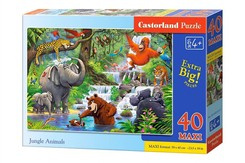 Puzzle 40 el. MAXI Jungle Animals