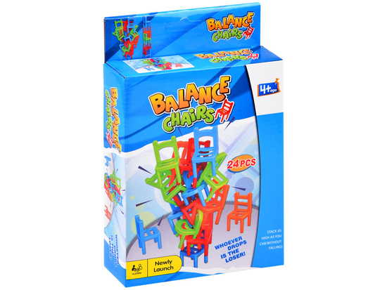 Colorful Falling Chairs Arcade Game x 24 pieces GR0500