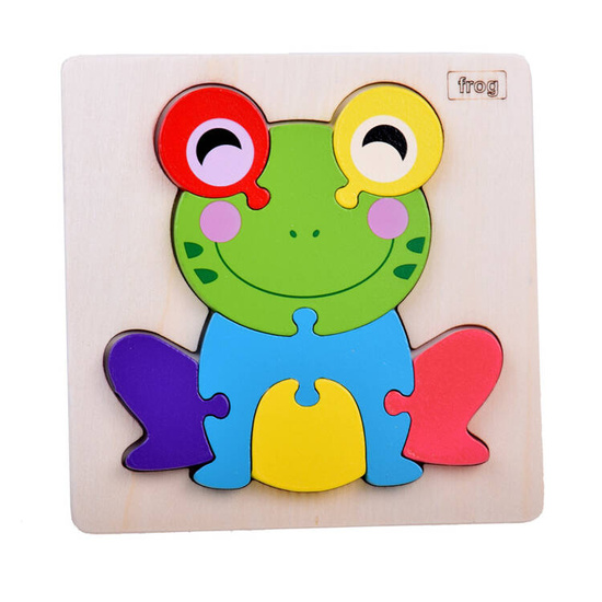 Frog Wooden Puzzle Educational puzzle for children ZA5371