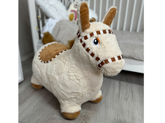 Inflatable plush jumping horse for children  pump ZA5443 JB