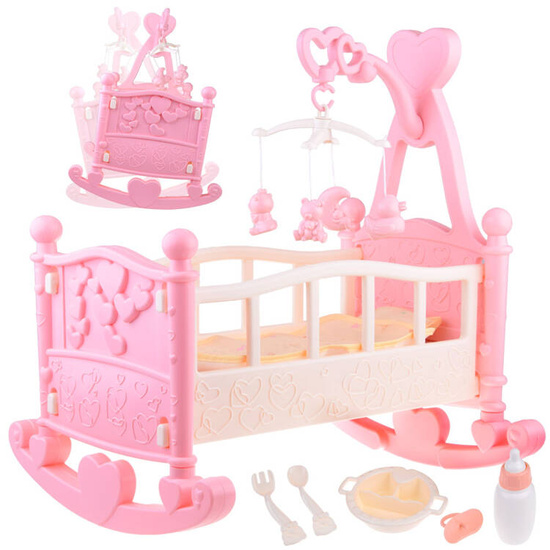 Large bed, doll cradle + carousel ZA4788