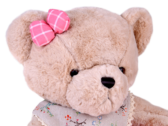 Teddy bear - beige Zuzia 58cm in pink VINTAGE dress ZA5923 C
