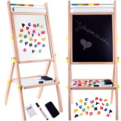 Wooden board 3in1 easel, chalk, felt-tip pens TA0096