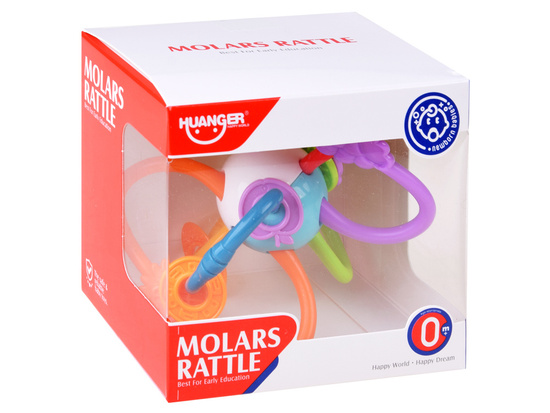 Sensory teether for a baby rattle ZA4309
