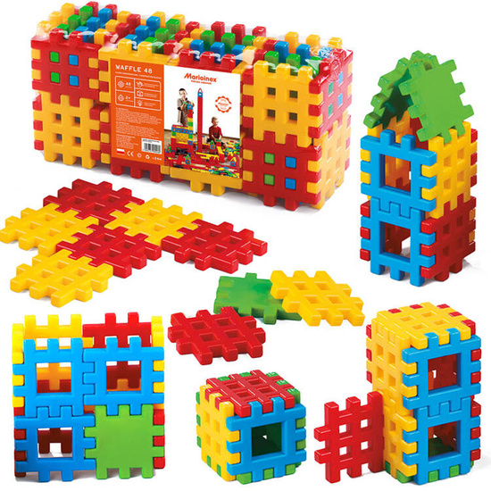 Colorful construction blocks Waffles 48 pcs. ZA4886