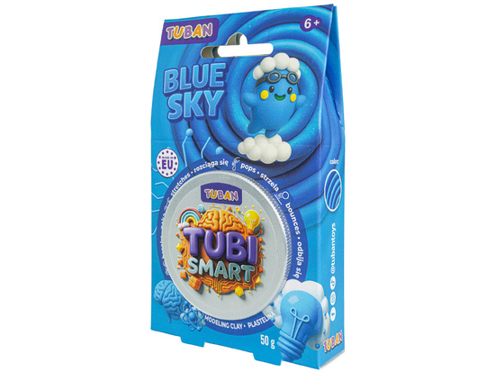 Tubi Smart Blue Sky sensory clay stretches, shoots, bounces ZA6131