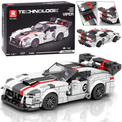 Technical blocks Super sports car WHITE VIPER spoiler 419 pieces ZA5784