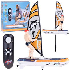 Remote-controlled, luminous WINDSURFER floating with remote control RC0740