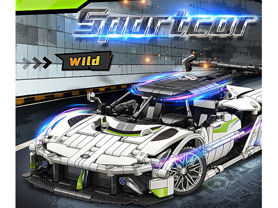 Technical blocks 2 in 1 sports car spaceship 1091ele ZA5731
