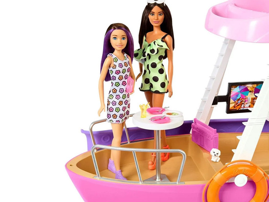 Mattel Barbie Motorboat for dolls with INTERIOR TRANSFORMATION + accessories ZA6042