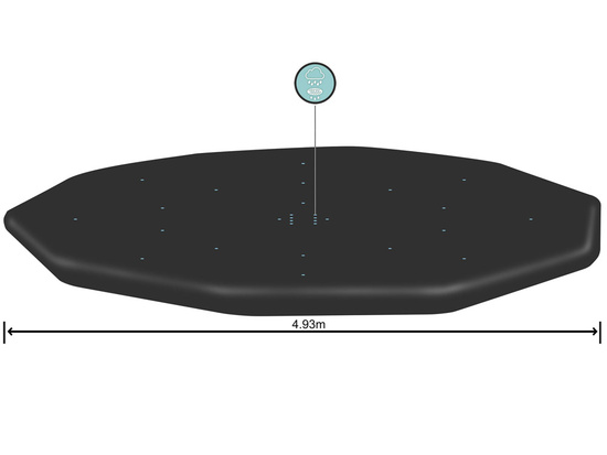 Bestway COVER for rack pool 488cm 58249