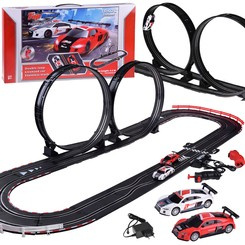 Elektryczny tor rajdowy wyścigowy samochodowy 2 auta AUDI 4,5m RC0619