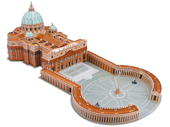 3D Puzzle St. Peter's Basilica Vatican 61 pcs spatial puzzle ZA1578