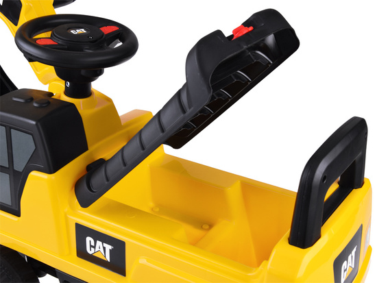 CAT excavator with movable bucket, storage compartment, horn ZA4898