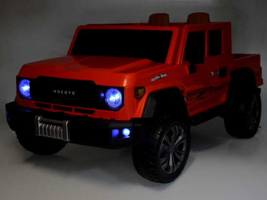 Duże auto  PICKUP na akumulator elektryczne dla dzieci 2os 4x4 paka PA0329