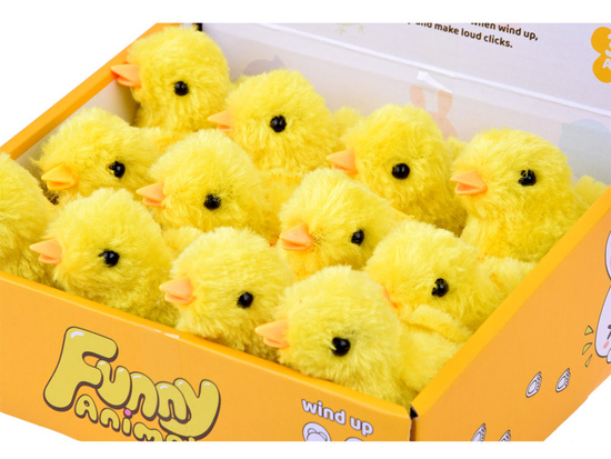 Wind-up yellow CHICKEN - stomping Easter chicken ZA4993