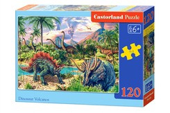 Puzzle 120 pcs. Dinosaur Volcanos