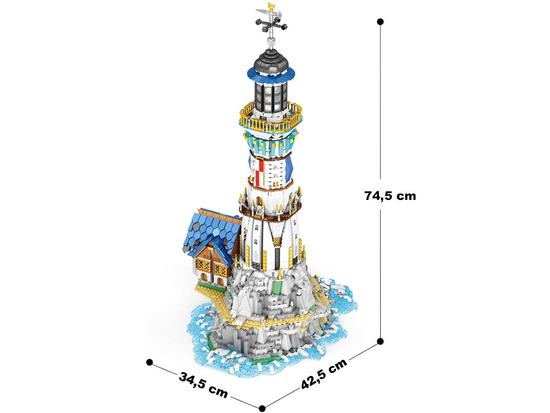 Reobrix Licensed Building Blocks Medieval Lighthouse 2966pcs ZA5805