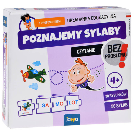 Jawa Educational game - puzzle We get to know SYLLABLES with Professor - learning to read GR0663