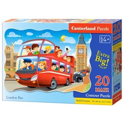 Puzzle 20-elementów MAXI London Bus