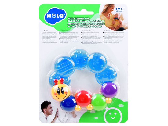 Teether for baby caterpillar TEETHING ZA0635