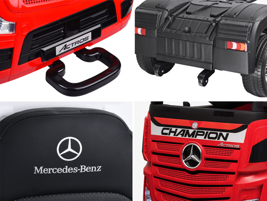 The car is powered by a TIR Mercedes Benz Actros PA0222 battery