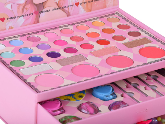 Large makeup set - a charming box with cosmetics and jewelry ZA5693