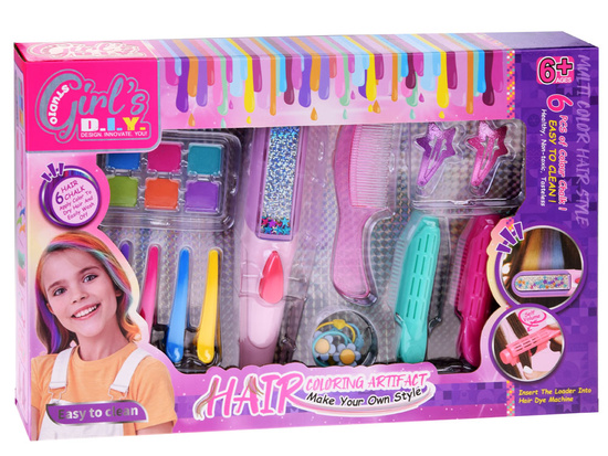 Hair chalk colorful dyeing and for stylingset for children ZA4712