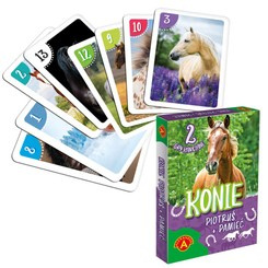 Cards card game PIOTRUŚ + MEMORY - HORSES 2779